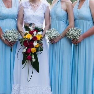 David’s bridal convertible Versa dress. Spa color